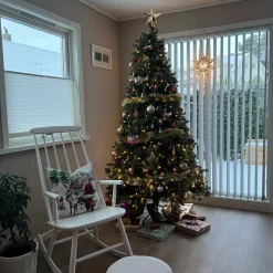 Best Trend Collection Kunstig juletre 180 cm 40% PE og 60% PVC 300 LED varmhvit Grønn