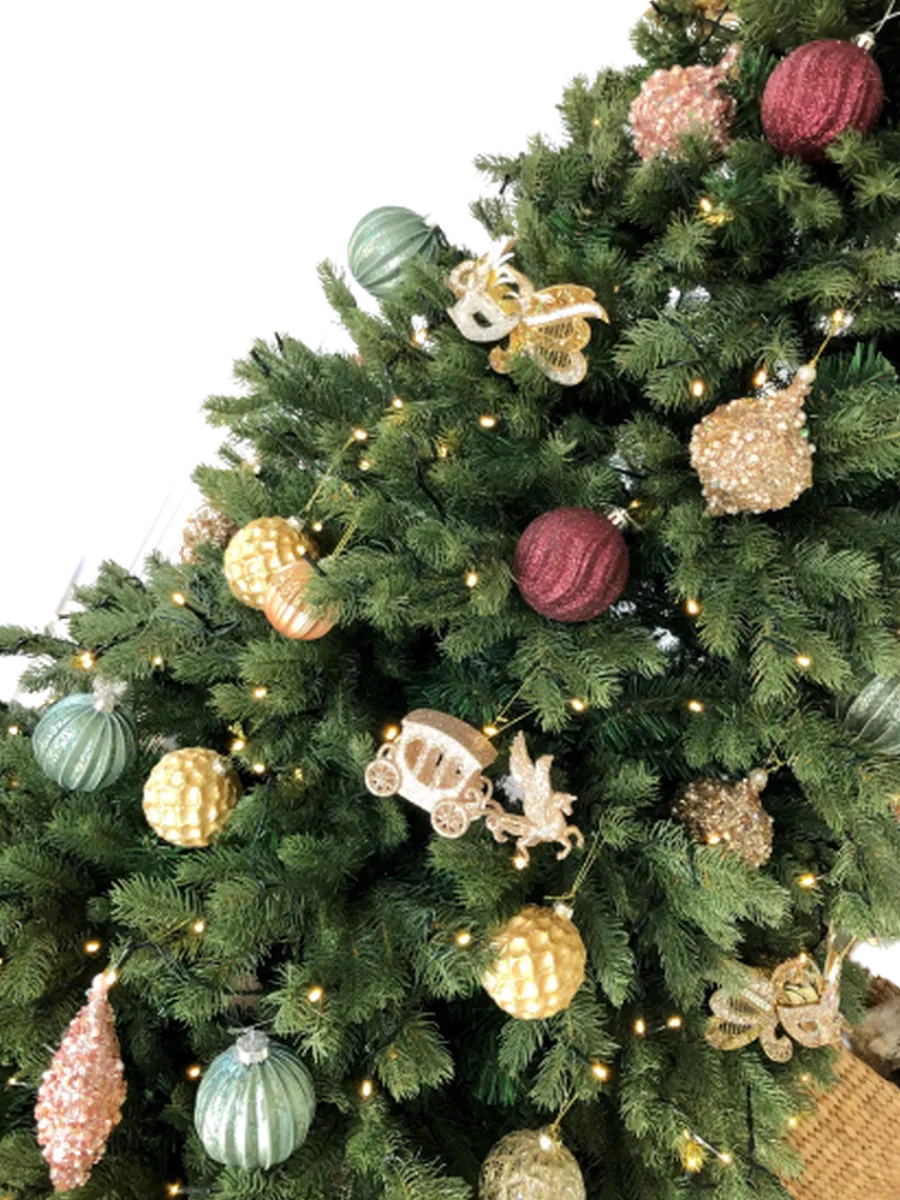 Best Trend Collection Kunstig juletre 180 cm 40% PE og 60% PVC 300 LED varmhvit Grønn