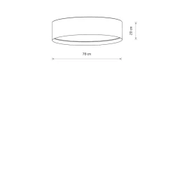 Discount Nowodvorski Lago taklampe 78 cm Beige