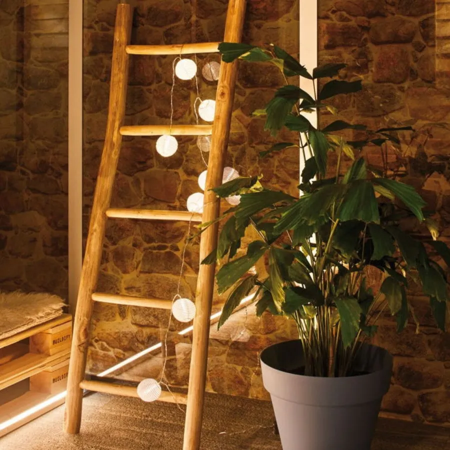 Sale Paulmann Lampion lysslynge 3,6 meter IP44 3000 Kelvin - Oppladbar via USB Hvit