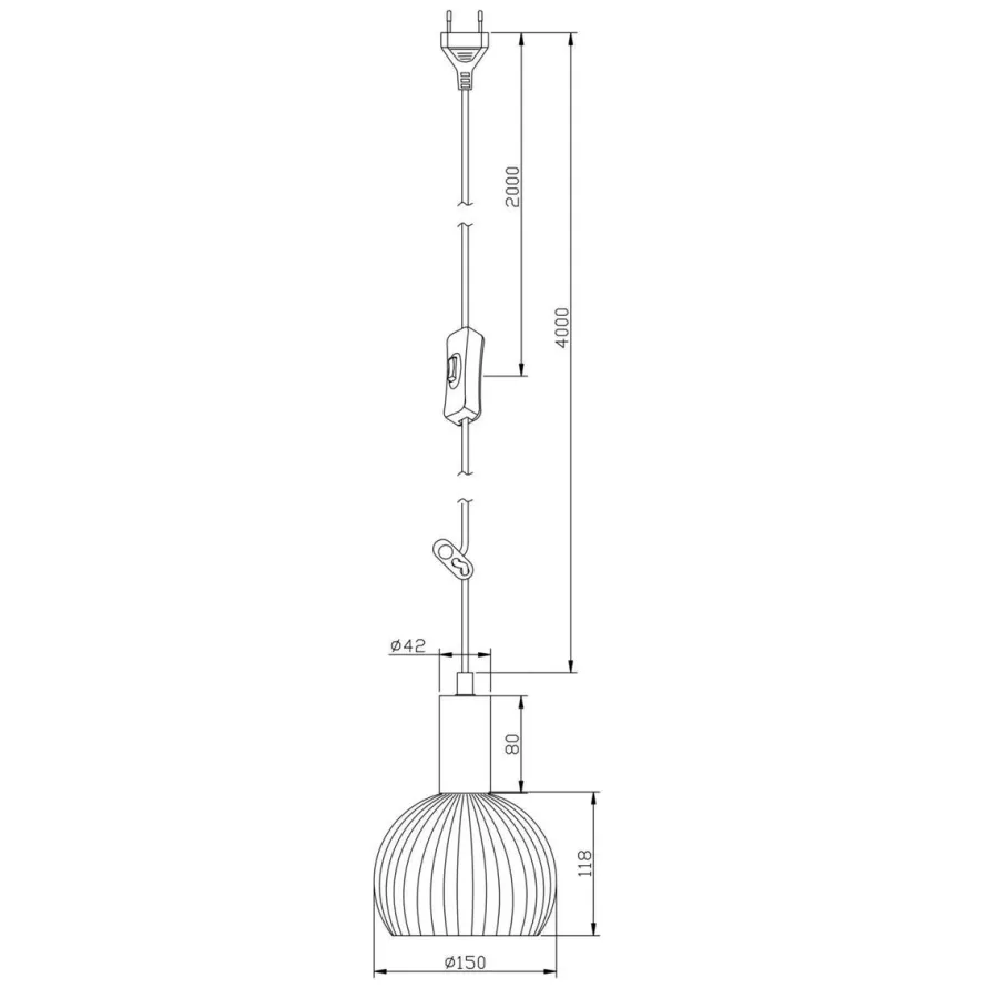 Hot Aneta Lighting Lapponia vinduspendel