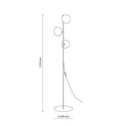 Outlet TK Lighting Lava gulvlampe 3-lys