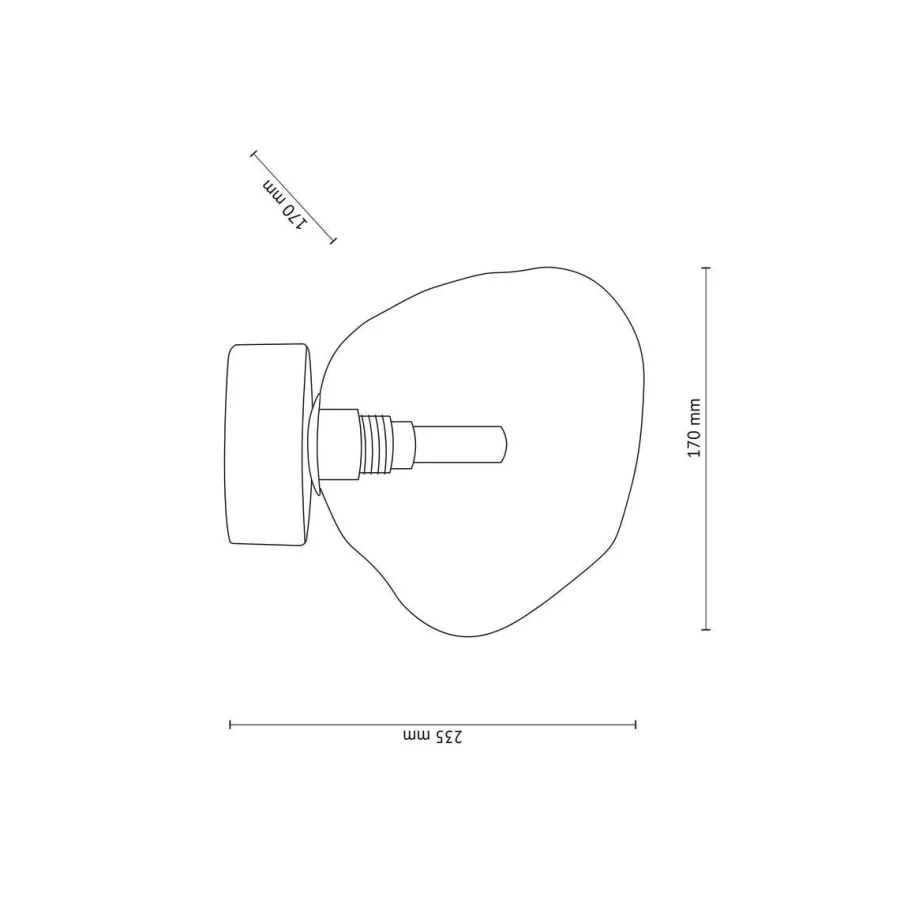 Discount TK Lighting Lava tak/vegglampe