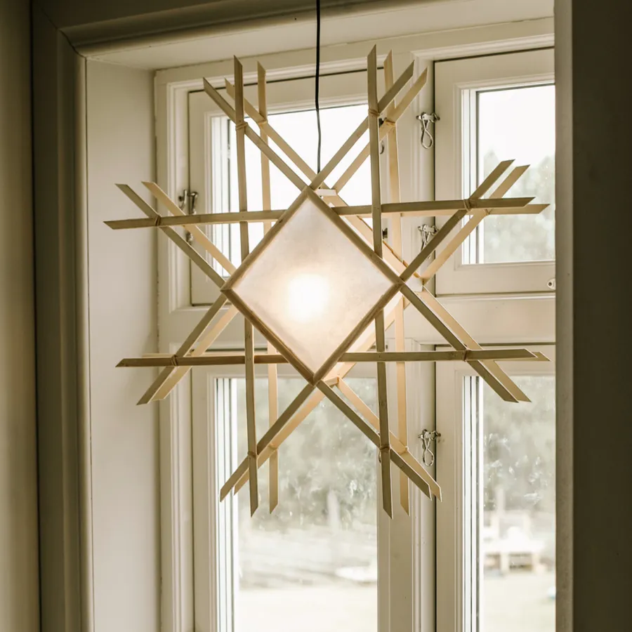 New Globen Lighting Lea adventsstjerne 70 cm - Natur