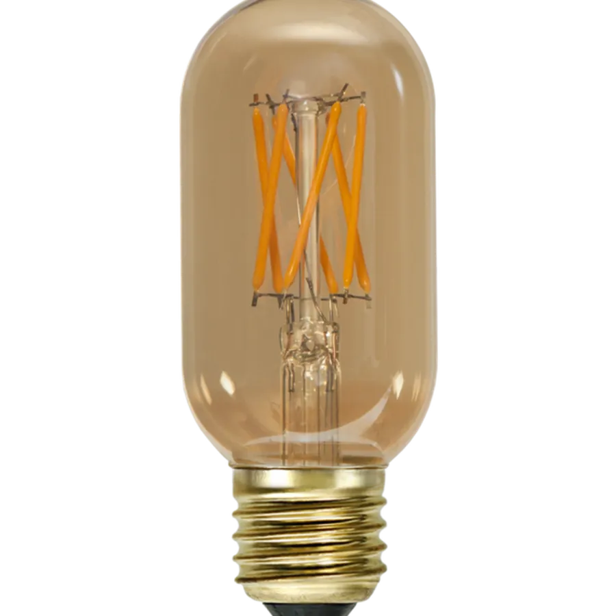 Discount Star Trading LED-pære 3,7W dimbar, Vintage Gold 45mm E27 Amber