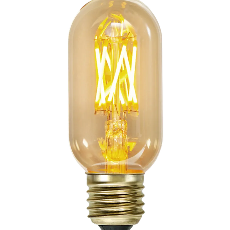 Discount Star Trading LED-pære 3,7W dimbar, Vintage Gold 45mm E27 Amber