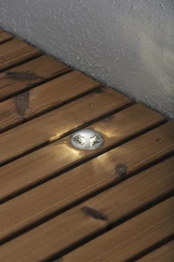 Clearance Konstsmide Led uplight sett 6 spots 6x0,36W Stål