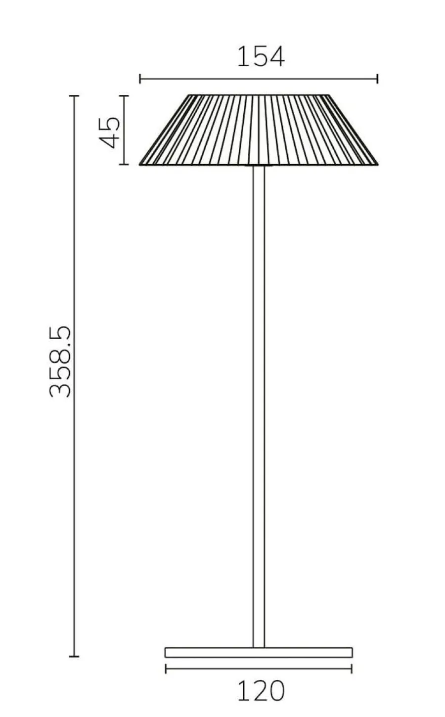New NorDesign Lexa oppladbar bordlampe 2,2W 2200 Kelvin Varm grå