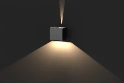 Best Aneta Lighting Lillesand vegglampe opp/ned utendørs justerbar lysvinkel IP65 10W 3000K - Svart