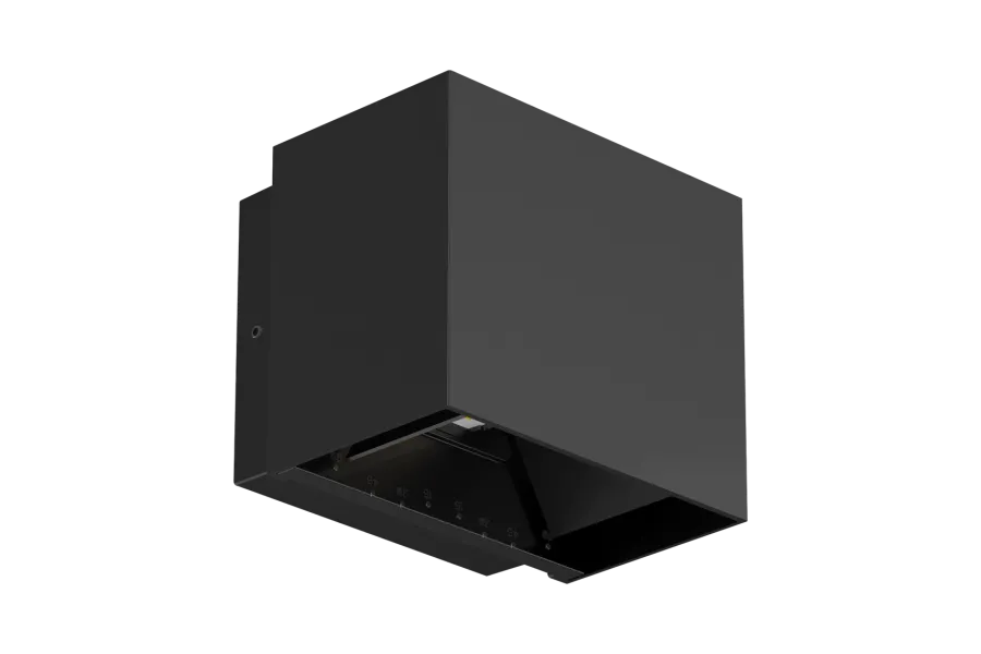 Best Aneta Lighting Lillesand vegglampe opp/ned utendørs justerbar lysvinkel IP65 10W 3000K - Svart