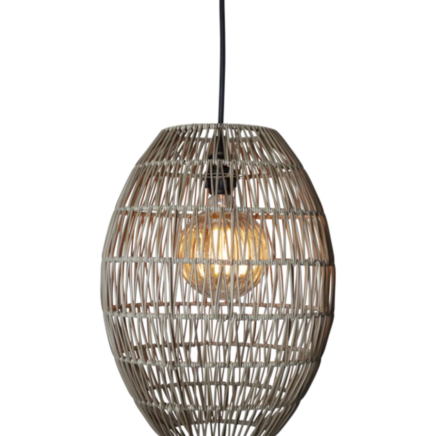 New Star Trading Linde utendørs lampeskjerm 30 cm IP44 - Grå/beige Grå / Beige