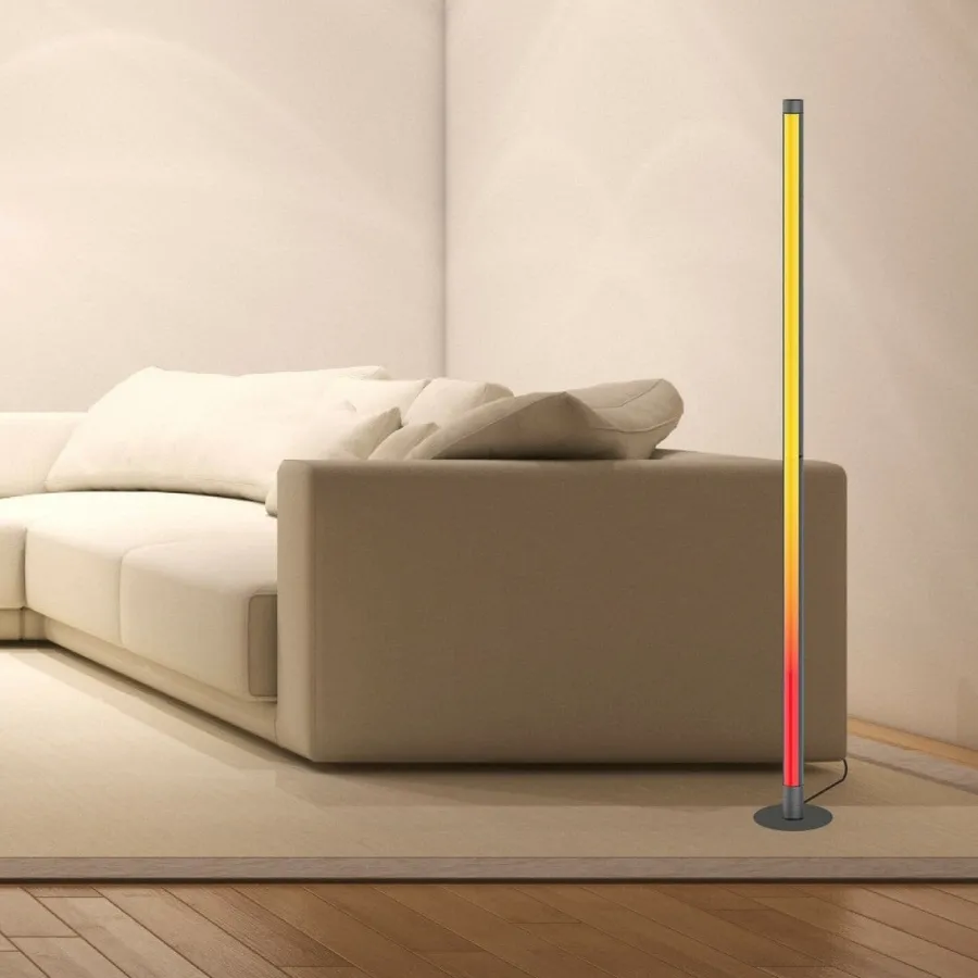 Online NorDesign Linq gulvlampe med fjernkontroll og appstyring Svart