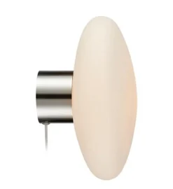 Hot Marksløjd Locus vegg/taklampe - Opal/Stålfarget - Stål / Opal