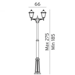 Clearance Norlys London 482 stolpe