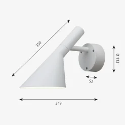 Discount Louis Poulsen AJ 50 utendørs vegglampe