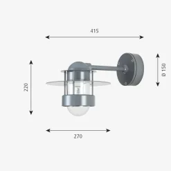 Online Louis Poulsen Albertslund utendørs vegglampe kort