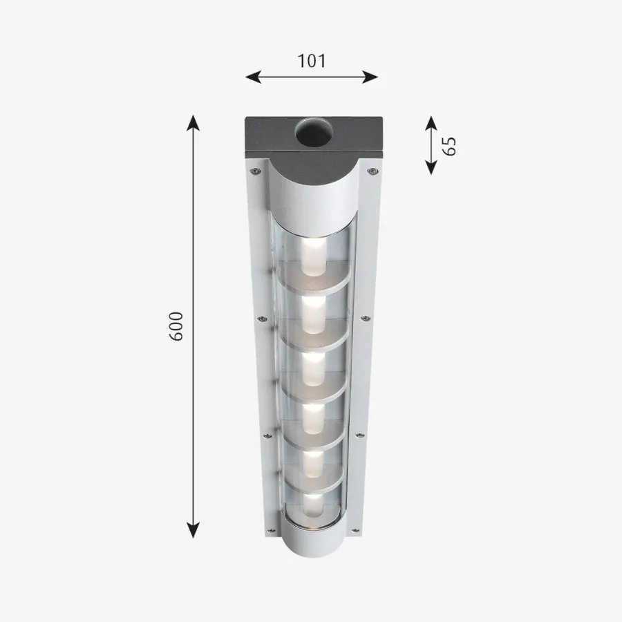 Louis Poulsen AL 600 utendørs vegg/taklampe 35 - - Aluminium