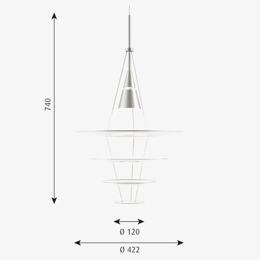 Clearance Louis Poulsen Enigma taklampe Ø42