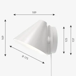 Best Louis Poulsen Keglen vegglampe