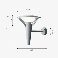 Outlet Louis Poulsen Kipp utendørs vegglampe