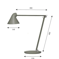 Online Louis Poulsen NJP bordlampe