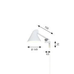 Best Louis Poulsen NJP kort vegglampe
