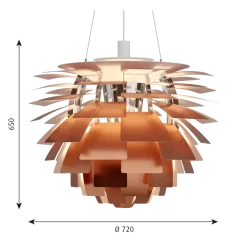 Best Louis Poulsen PH Artichoke Ø72cm Kobber