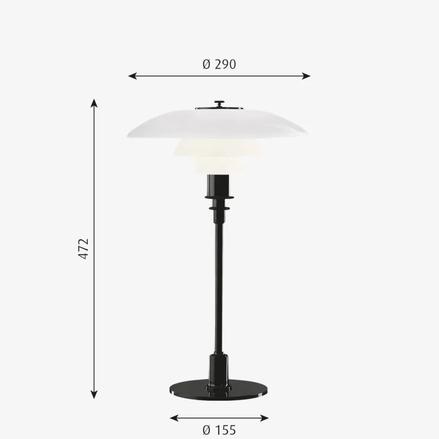 Outlet Louis Poulsen PH 3/2 bordlampe
