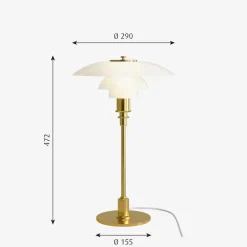Outlet Louis Poulsen PH 3/2 bordlampe