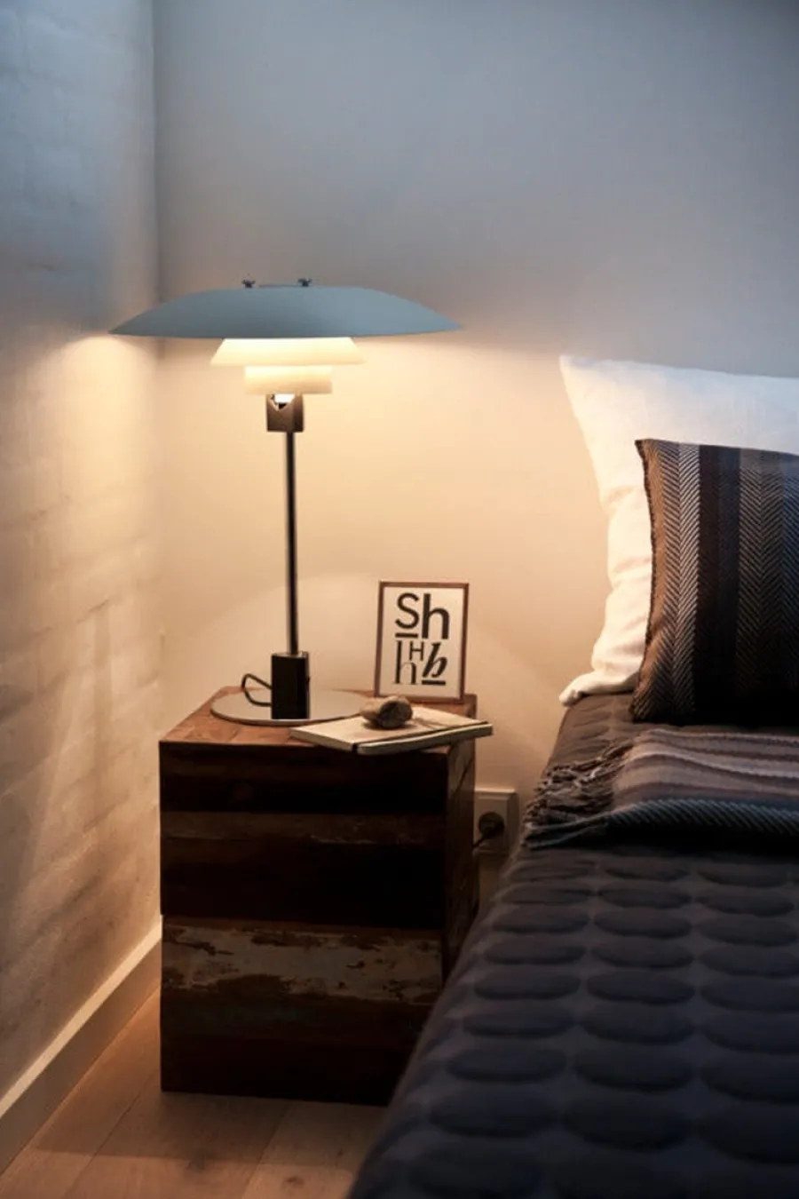 Outlet Louis Poulsen PH 4/3 bordlampe Hvit Krom / Opal