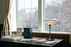 Hot Louis Poulsen PH 4½-3½ glass bordlampe Hvit Krom / Opal