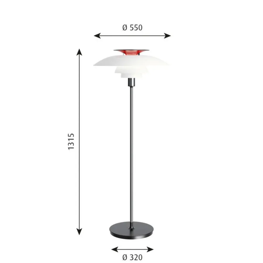 Louis Poulsen PH 80 gulvlampe