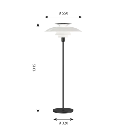 Louis Poulsen PH 80 gulvlampe