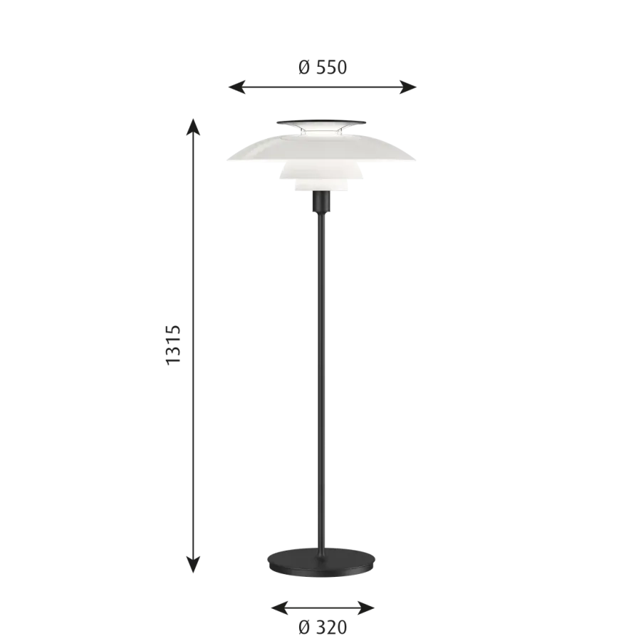 Louis Poulsen PH 80 gulvlampe