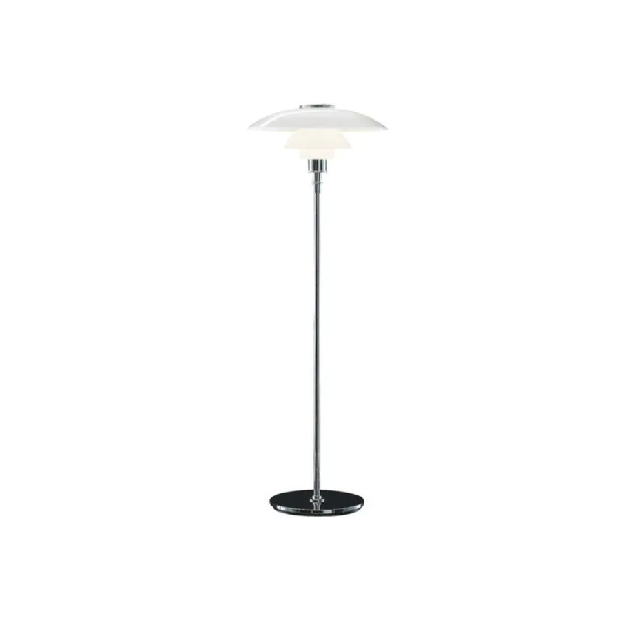Best Louis Poulsen PH 4½-3½ gulvlampe Krom/Opalt glass Krom / Opal