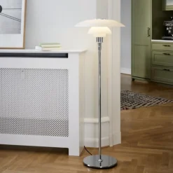 Best Louis Poulsen PH 4½-3½ gulvlampe Krom/Opalt glass Krom / Opal