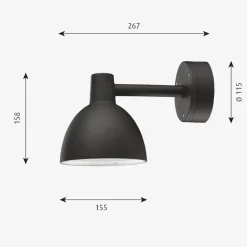 Louis Poulsen Toldbod utendørs vegglampe 15
