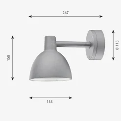 Louis Poulsen Toldbod utendørs vegglampe 15