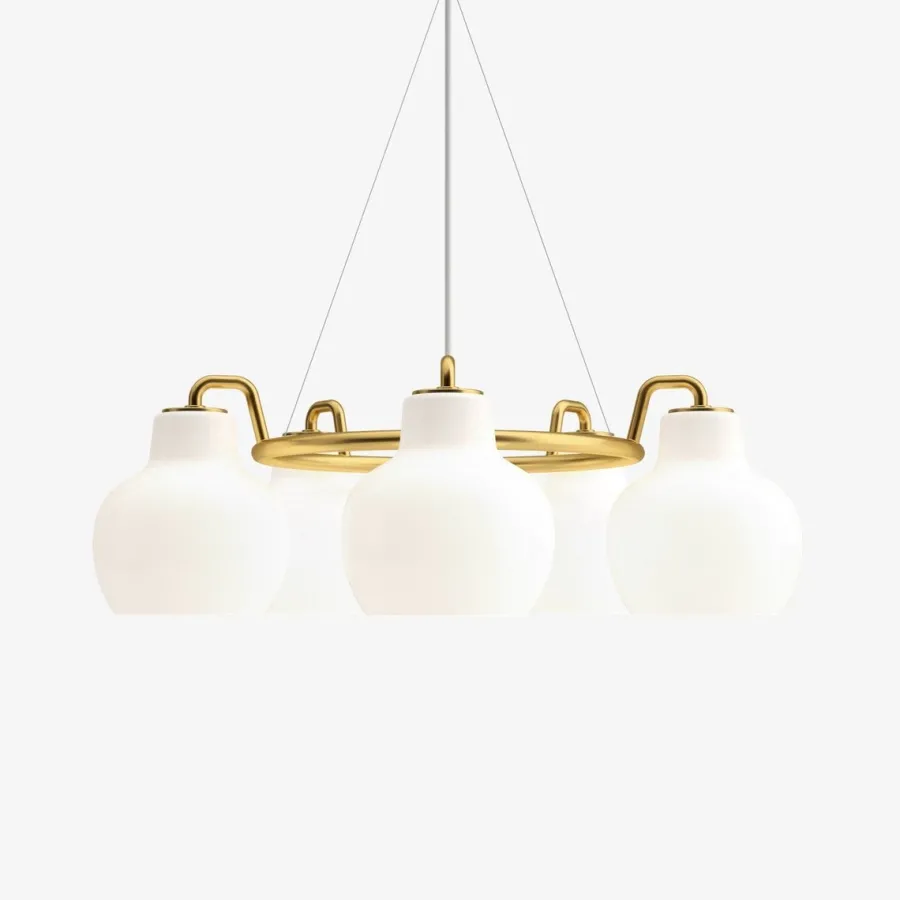 Sale Louis Poulsen VL Ring Crown 5 taklampe Messing / Opal