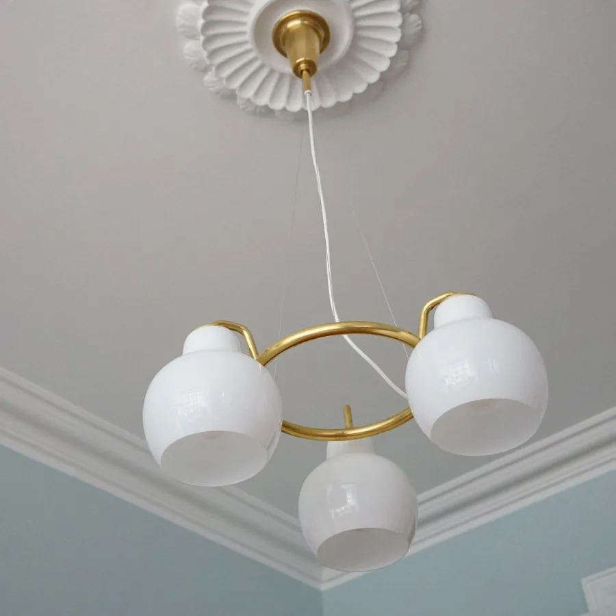 Outlet Louis Poulsen VL Ring Crown 3 taklampe Messing / Opal