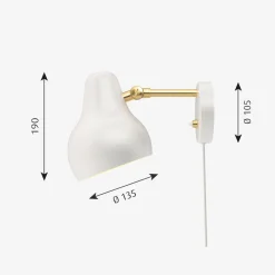 Outlet Louis Poulsen VL38 vegglampe