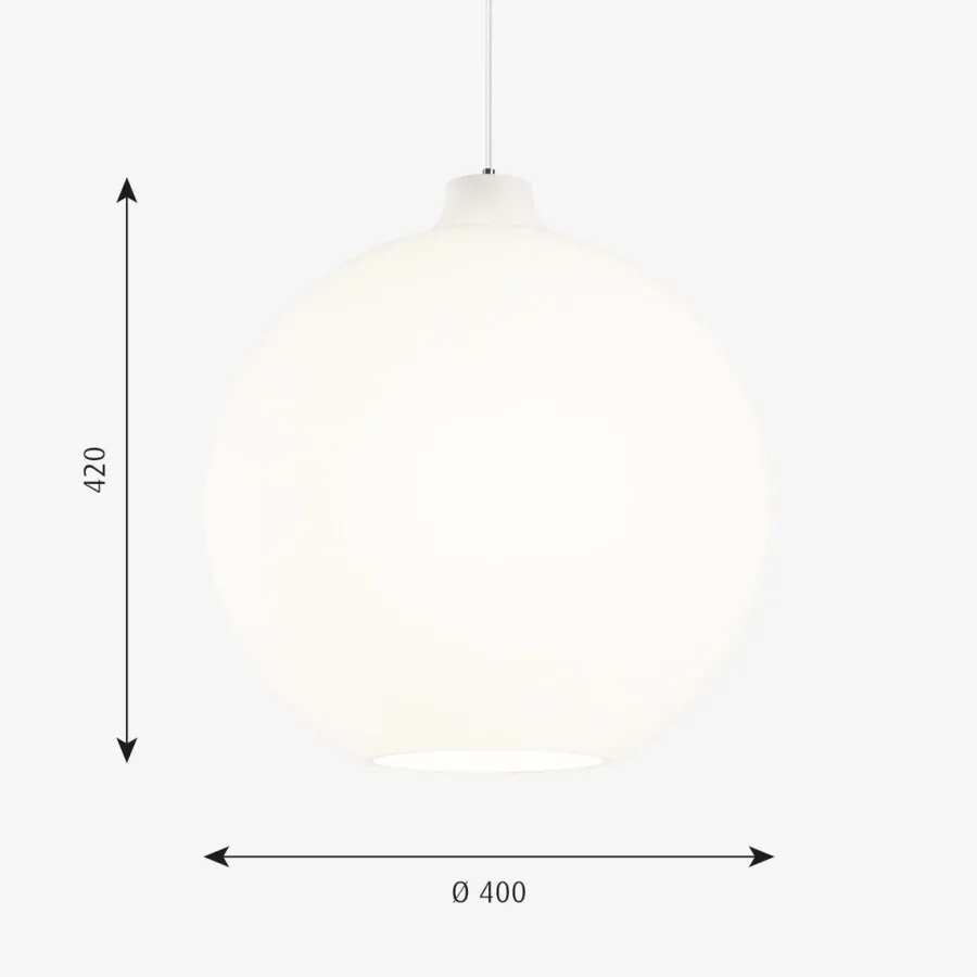 Clearance Louis Poulsen Wohlert taklampe Ø40 - Opal