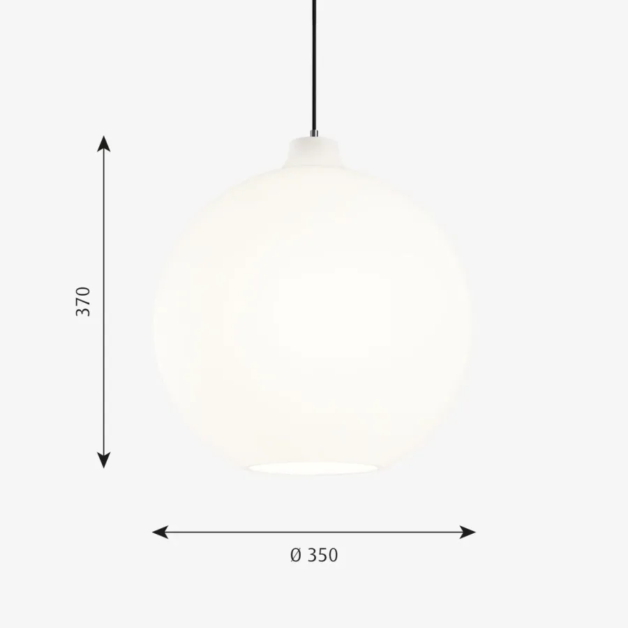 Clearance Louis Poulsen Wohlert taklampe Ø35 - Opal