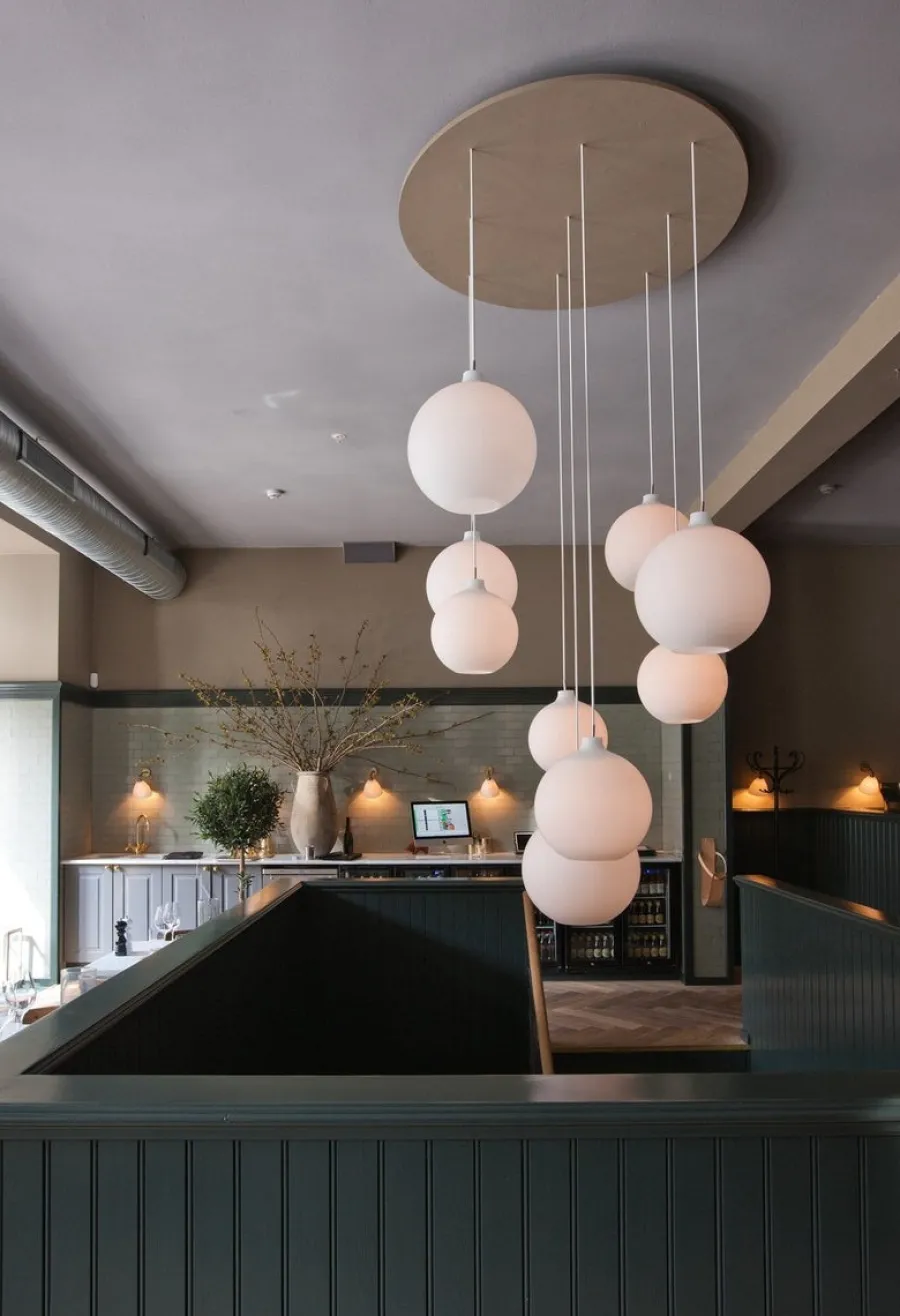 Clearance Louis Poulsen Wohlert taklampe Ø35 - Opal