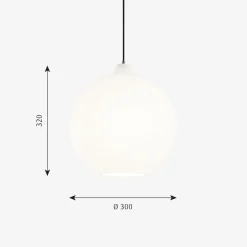Online Louis Poulsen Wohlert taklampe Ø30 - Opal
