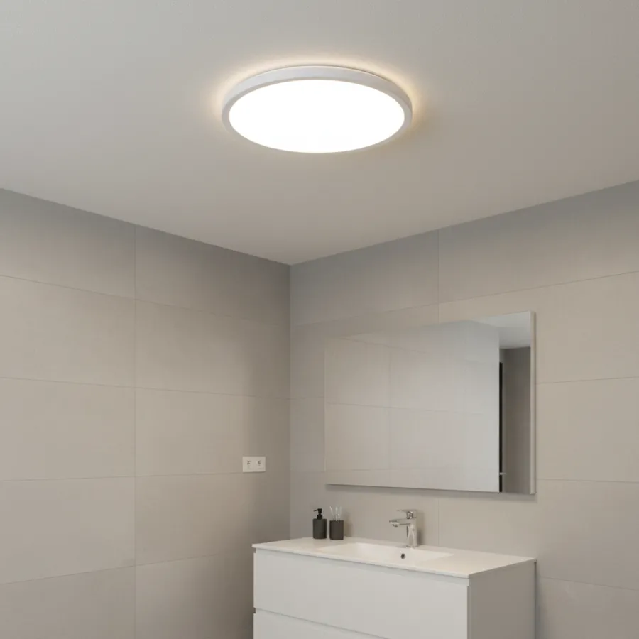 Discount Ms - belysning Luna 30 cm taklampe 18W 3000 Kelvin IP54 - 3-step dim