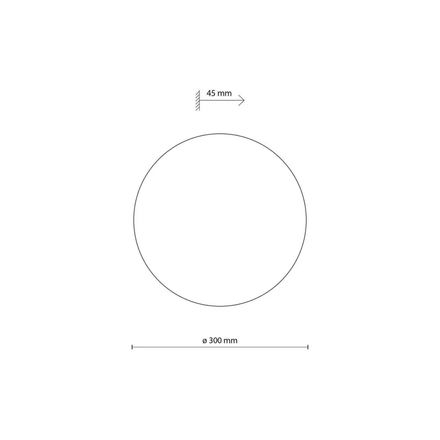 Clearance TK Lighting Luna vegglampe 30 cm