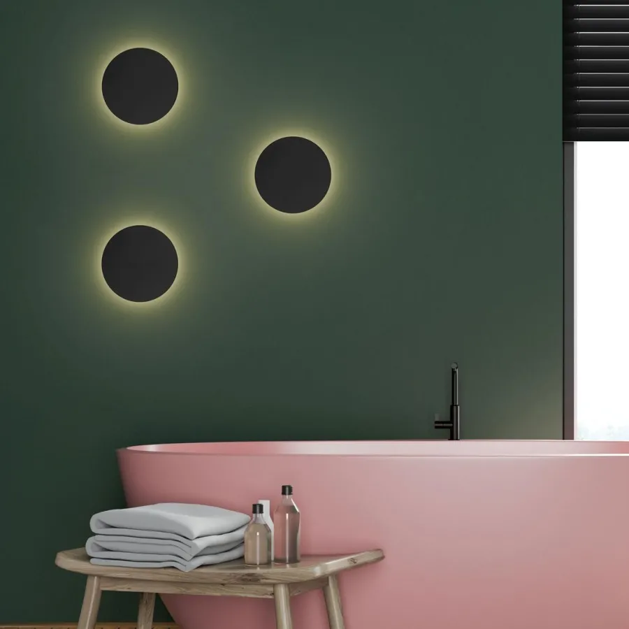 Best TK Lighting Luna vegglampe 20 cm Svart