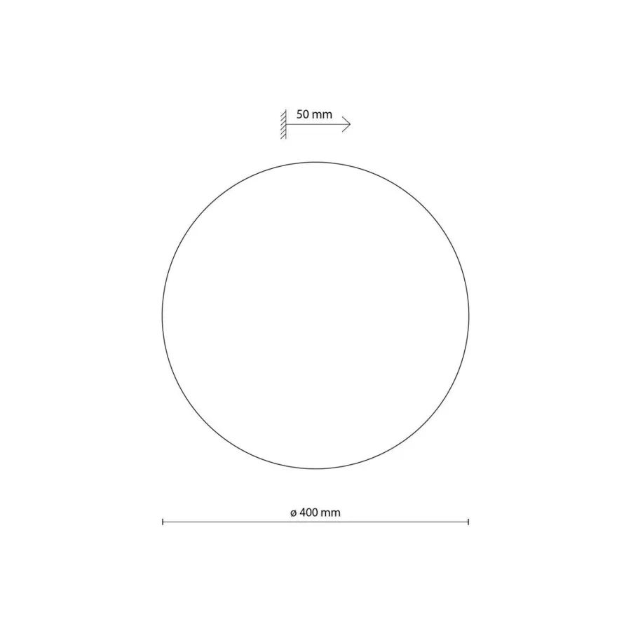 Online TK Lighting Luna wood vegglampe 40 cm Eik