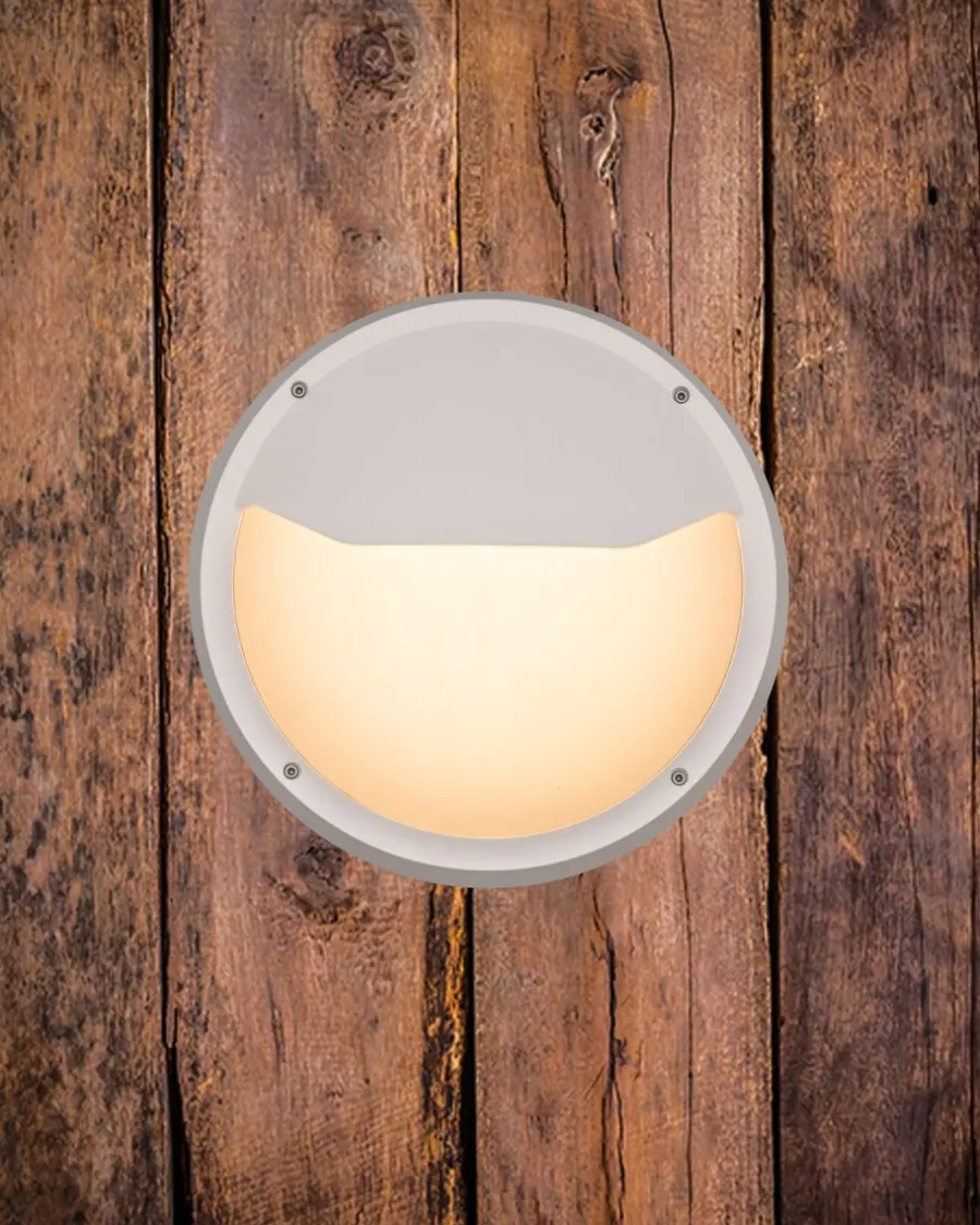 Clearance NorDesign Luno Nuova vegglampe 30 cm utendørs IP65 13W 3000K IK6 - Hvit